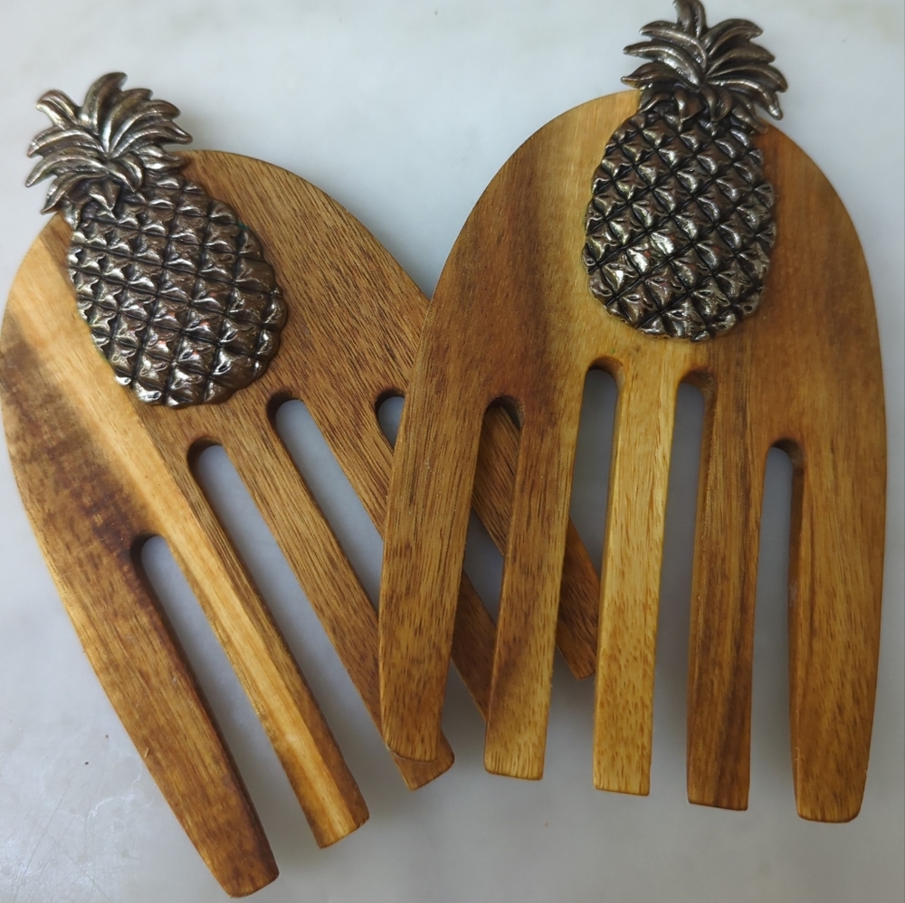 Tropical chic salad thongs